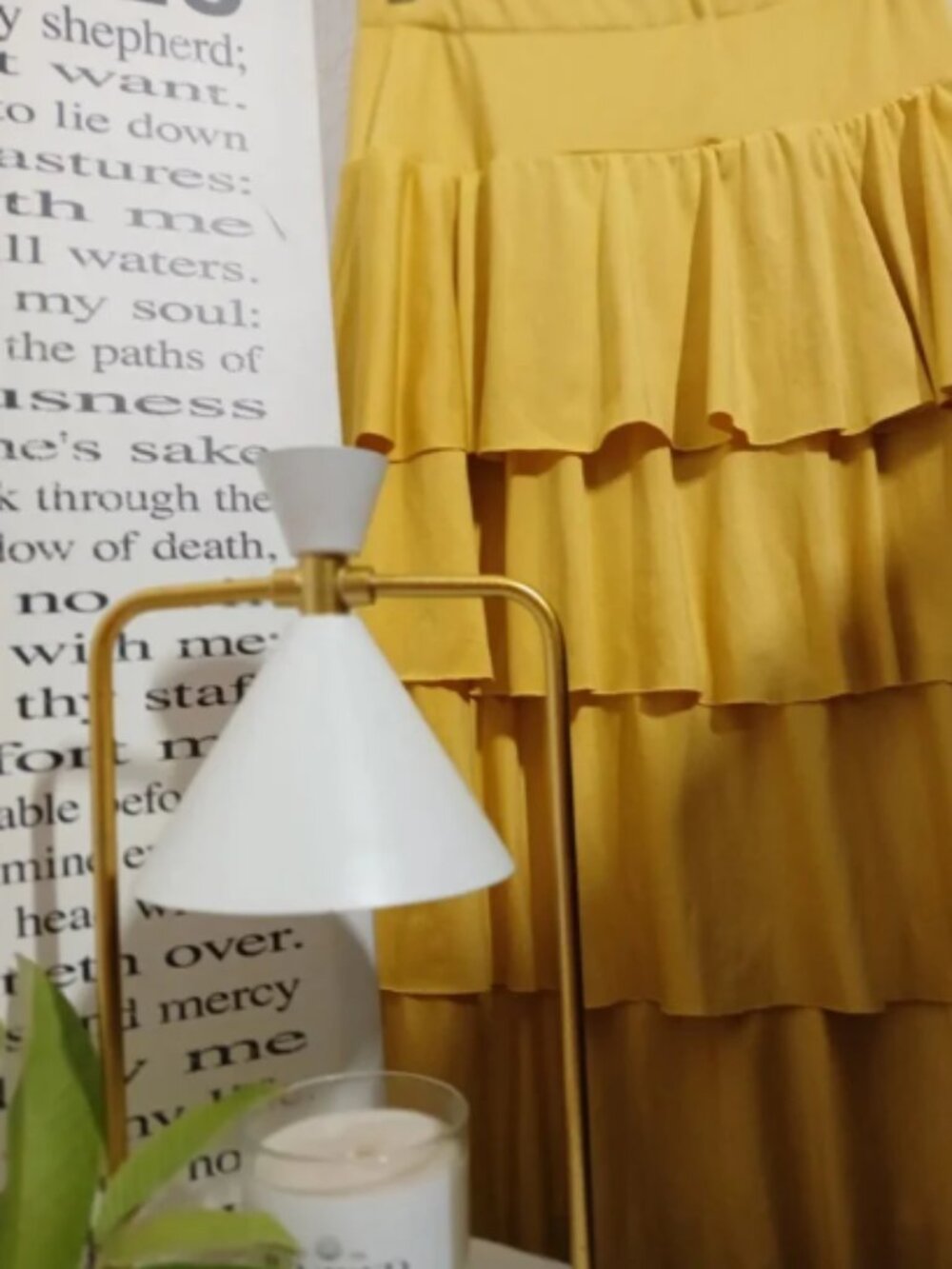Yellow Maxi Ruffle Skirt - Picture 3 of 6